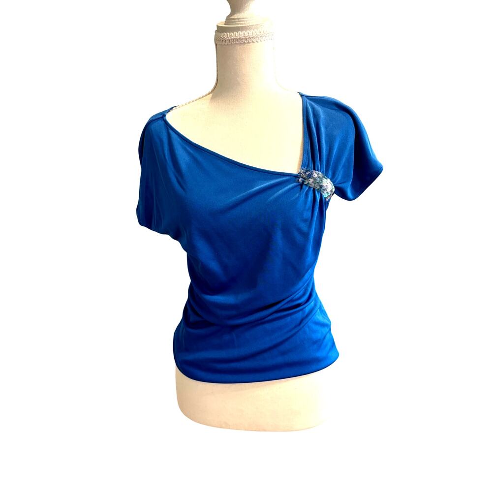 Vintage Y2K Fairycore Vivienne Tam blue top Small